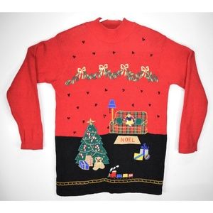 Men's Red Ugly Christmas Sweater Pullover SOFT!